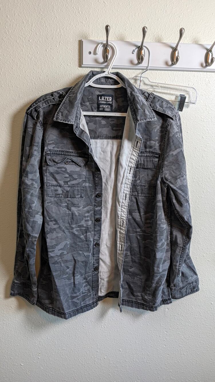 Lazer Garment Company Camouflage Jacket Size Medium